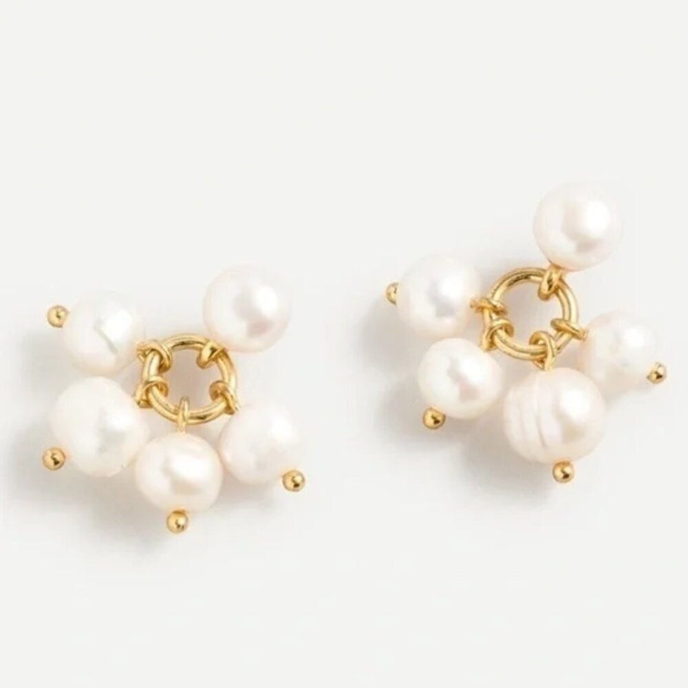 J. Crew Freshwater Pearl Earrings NWT